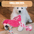 Mipcase Dogman Chew Toys - Small Flamingo Squeaky Toy, Indestructible Cotton Rope Plush Toy for Dogs