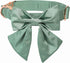 Lionet Paws Bowtie Dog Collar, Comfortable Silk Collar with Detachable Bow Tie for Small Dogs, Neck 10-16 Inches