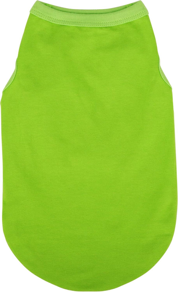 Colorful Sleeveless Cotton Shirts for Dogs - Breathable Pet Apparel for Small to Medium Dogs (Green, L)