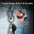 U4 RovyVon Pro+ Plus Titanium Carabiner Keychain Knife, EDC Multitool Pocket Clip with Replaceable Sharp Blade