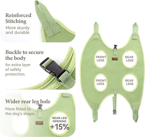 Dog Grooming Hammock for Nail Trimming, Sling for Dogs and Cats with Nail Clippers