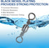 Fishing Barrel Swivels, 200pcs Rolling Ball Bearing Swivels with Solid Ring, Copper & Stainless Steel, Size 2-10