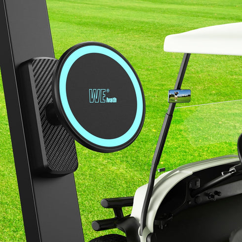 welvath Magnetic Golf Cart Phone Holder, Phone Mount Holder Compatible with MagSafe iPhone/Galaxy/Smartphones,