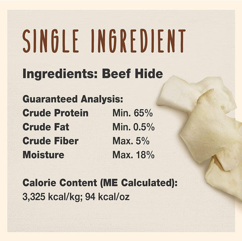 Cadet Premium Grade Beef Hide for Dogs, Long Lasting Rawhide Chews, Chips, Curls & Rolls