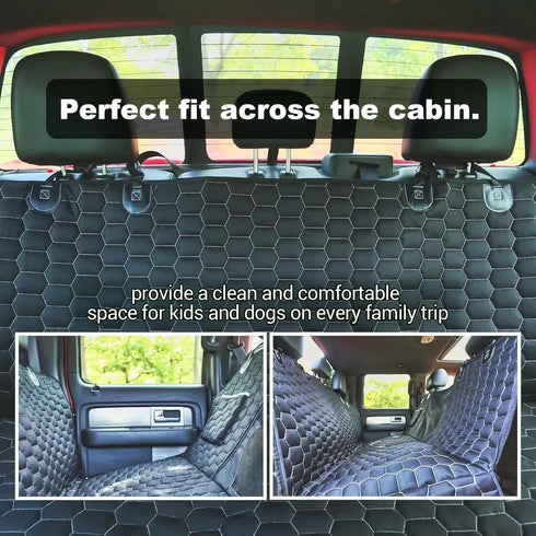 F150 1500, Hammock Meginc Dog Car Seat Cover for Trucks, Dog Seat Cover for Back Seat Protector Ram Waterproof Dog