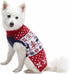 Blueberry Pet Ugly Christmas Reindeer Dog Sweater, Turtleneck Holiday Matching Clothes for Medium Dogs, Tango Red &