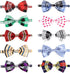 Segarty 10 PCS Bulk Dog Bow Ties with Adjustable Collar, Grooming Bowknot for Pet Photography Gifts