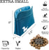 Pocket Sized Dog Treat Pouch with Magnetic Closure - Turquoise Dog Walking Treat Bag for Pet Training