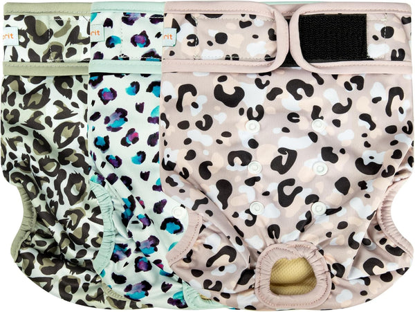 Langsprit Washable Female Dog Diapers - Doggie Reusable Diapers for Doggy Puppy