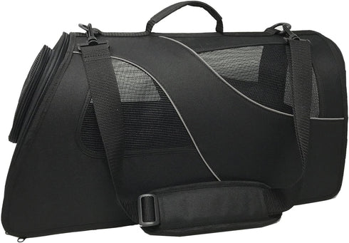 Soft-Sided Pet Carrier for Small Dogs and Cats, Black