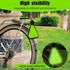 Reflective Triangle Sign, Bright Reflective Yield Symbol with Magic Adhesive Strap & Cord for High Visibility Safety