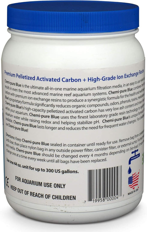 CPBLU44 Chemi-Pure Blue Grande Aquarium Filtration, 44 oz, Black