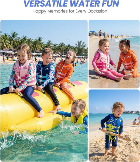 2-8 22-60 lbs Gogokids Toddler Swim Vest, Kids Floaties Boys & Girls Buoyancy Jacket for Pool & Beach, Fits Years /