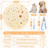 31.5" Large Cat Grooming Wrap for Cutting Nails, Self-Stick Dog Cat Burrito Wrap with Nail Clippers Kit, Soft Tortilla