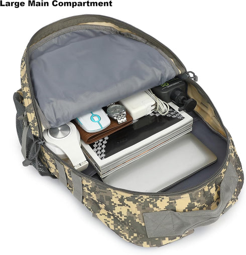 Tactical Backpack for Boys, School Backpacks for Mens College, Bookbags for Kids Teens Adults Camping Hiking Traveling