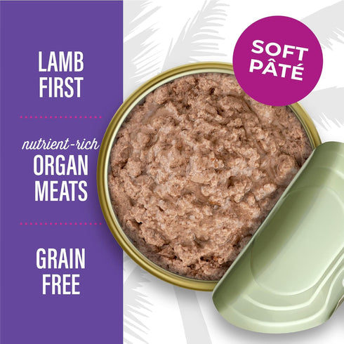 100% 3 oz. (12 Count) (Packaging Tiki Cat After Dark Soft Pate, Lamb & Beef Liver, High-Protein and Non-GMO