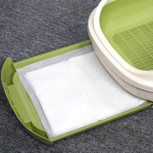 IMMCUTE 16.9" 11.4", 50 6-Layer Cat Pads X Ct | Pee Pads for Cats | Thickened Super Absorbent Pads, Pee Pads for Tidy