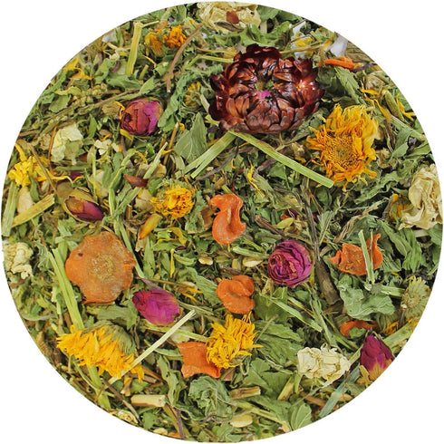 Pasture Plus+ Salad Essentials, High-Fiber Dried Flower & Herb Treat for Small Pets
