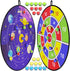 BooTaa 29" Large Dart Board for Kids, Kids Dart Board with Sticky