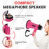 PYLE-PRO Portable Megaphone Speaker Siren Bullhorn - Compact, Battery Operated with 20 Watt Power, Microphone, 2 Modes,