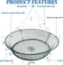 Compact Foldable Crab Fishing Net & Basket for Minnows, Crawfish, and Shrimp
