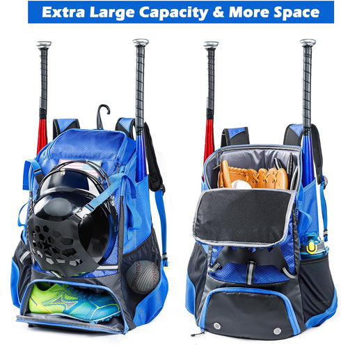 Youth Baseball Bag, Backpack for Boys, Adults-Bat Bag, Softball Equipment & Accessories