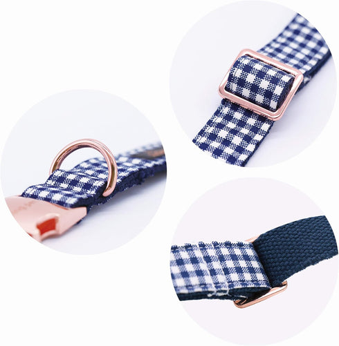 ARING PET Adjustable Dog Collar with Bow Tie, Size M for Small Medium Large Dogs, Length 13.5-22"