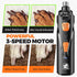 4 3 3-Speed, Trimmers, Whisper Quiet Dog Nail Grinder with LED Lights, Safe & Stress-Free for Sensitive Dogs Cats