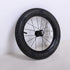 JOYSTAR Kids Bike Front Wheels Replacement - 12, 14, 16, 18 Inch with Solid Air Rubber Tire, Black & White