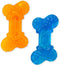 Nylabone Peanut Butter & Bacon Flexi Chew Bone – Moderate Chew – XX-Small/Tiny (2 Count).