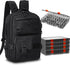 Fishing Tackle Backpack with Rod Holders and 4 Tackle Boxes, Water Resistant Storage Bag for Men