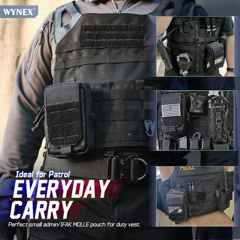 Pack WYNEX Tactical EDC Pouch, Molle Utility Pouches Gadget Organizer Phone Holder Waist Smartphone Pouch Tool Holster
