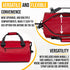 LEGEND Heavy Duty Waterproof Travel Bag, 40L Duffel Bag for Camping, Gym, Outdoor Trips, Watertight PVC