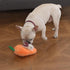 Amazon Basics Hide and Seek Squeaky Dog Plush Toy, Rabbit and Carrot, Orange and White, 5 Pack