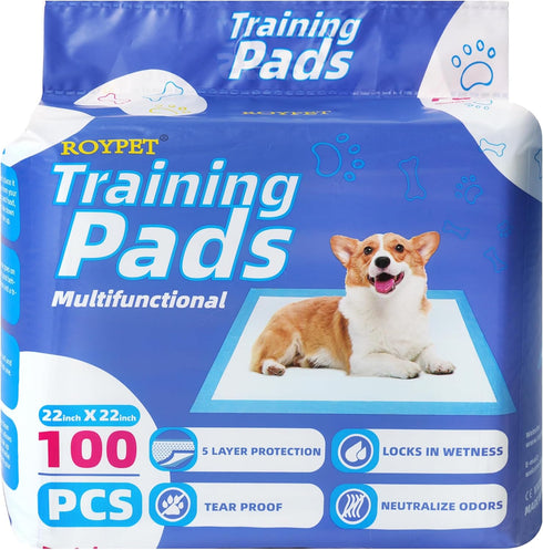 100-Count Puppy Training Pads in Bag, 22" x 22"