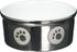 Ethical Pet Products Stoneware Paw Print Dog Dish, 5-Inch, Titanium