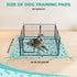 2 Pack 36"x48" 8 Fostanfly Washable Pee Pads for Dogs, Large Ultra-Absorbent and Leak-Proof Non-Slip Reusable Potty
