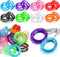24 Pcs Silicone Scissors Finger Rings, Soft Dog Grooming Scissors Accessories for Hair Cutting, 8 Colors