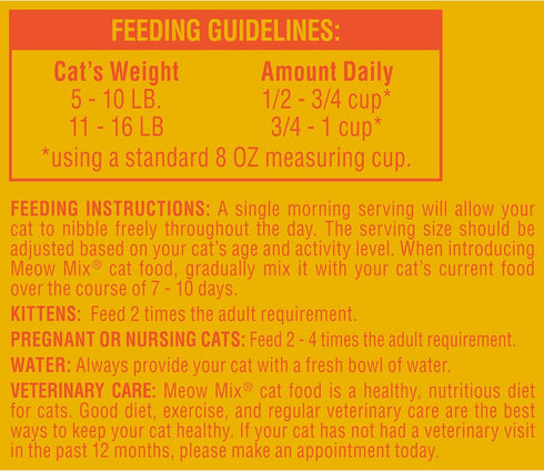 Meow Mix Original Choice Dry Cat Food, 6.3 Pound, Complete & Balanced Nutrition