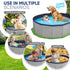 Dog Pool, Foldable Pet Swimming Pool with 6mm High-Strength PP Board, Collapsible Doggy Pools for Small Dogs, Non-Slip
