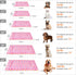 Mora Pets Dog Bed Crate Pad, Ultra Soft Washable Mat with Cute Star Print for Large Medium Small Dogs (35 x 22.8 inch,