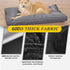Dog Bed Covers, 30L × 20W × 3H Inch Washable Black Oxford Fabric with Handles and Zipper, Reusable Liner for Small to