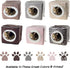 PETMAKER Cozy Cave Enclosed Cube Pet Bed - Medium, Light Coffee