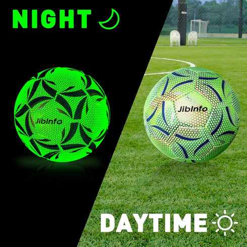 Light Up Soccer Ball Size 4, Glow in The Dark Soccer Ball for Day&Night Games and Training Gifts