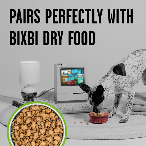 BIXBI Rawbble Freeze Dried Dog Food, Pork Recipe, 4.5 oz - 97% Meat, No Fillers - USA Made Raw Dog Food for Meal or