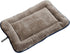 Dog Gone Smart Pet Products Chenille Dog Sleeper Cushion, Medium 21"x30", Grey with Blue Trim