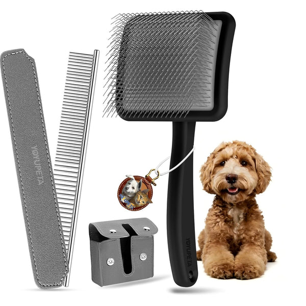 Large Slicker Brush for Dogs,Doodle Brush for Poodles, Goldendoodles, Labradoodle, Extra Long