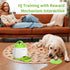 PETGEEK Automatic Dog Treat Dispenser with Button - Puzzle Memory Training Feeder, Pet Geek Button Treat Food