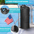 Wizcave Reusable Boat Trash Can - Portable Leakproof Garbage Can with Clips for 10-13 Gal Bags - Classic Black