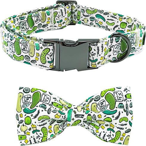Dog Collar Big Dills, Adjustable Summer Holiday Collar for X-Large Dogs, Pet Collar for Girl or Boy